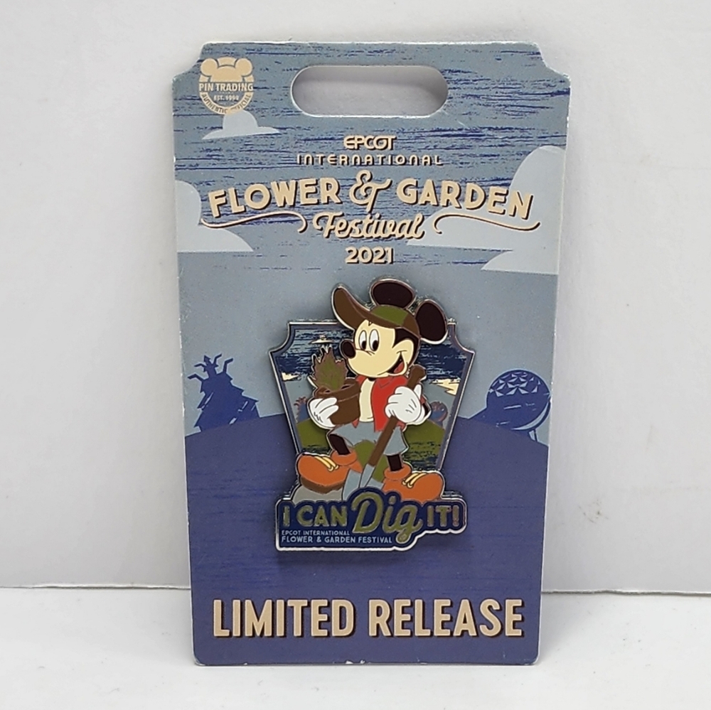 Disney Mickey Mouse Epcot Flower and Garden Festival Pin - I Can Dig It! - Picture 2 of 5